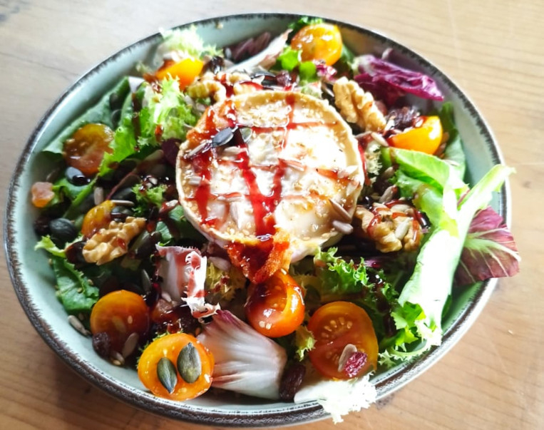 Ensalada queso de Cabra